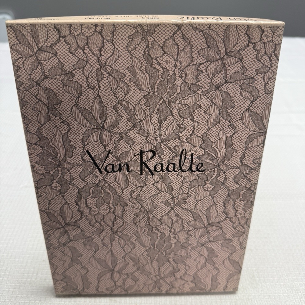 3 Vtg‎ 50s Van Raalte Nines Sheer Carefree 8.5 Nylon Stockings Seams New Box